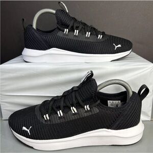 Puma Womens Softride Finesse Sport 376038-01 Black/White Sz 7 Sneakers LKNW!